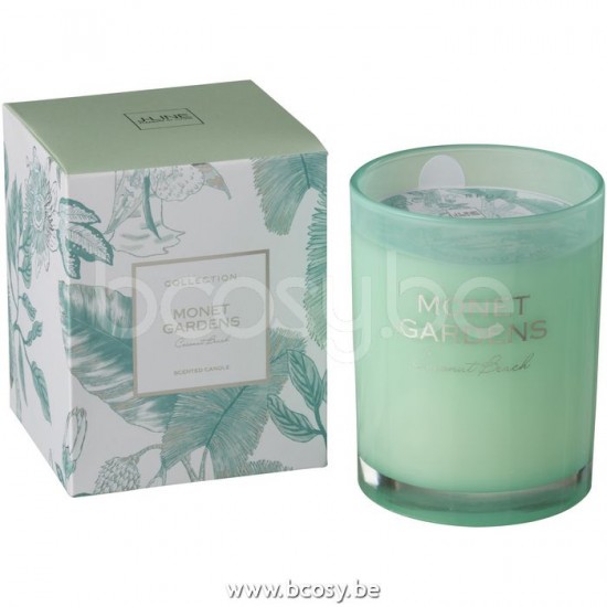 J Line Jline Scented Candle Monet Gardens Aqua Large 70U scented candles