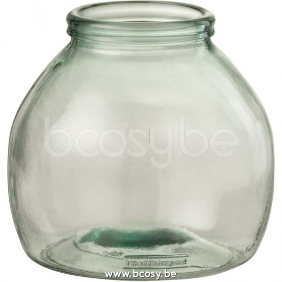 J Line Jline Vase Glass Transparent
