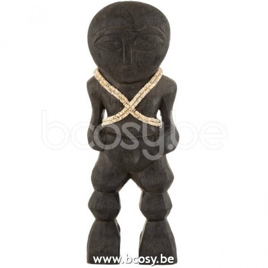 J Line Jline Figure Takwimu Mango Wood Black Small ethnic figures