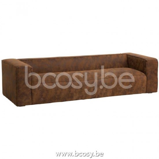 J Line Jline Couch 4Seat Modern Brown 4 three persons seaters couches