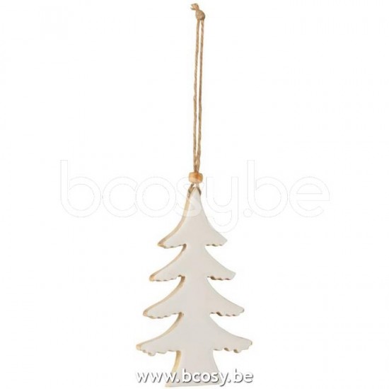 J Line Hanger Christmas Tree Fine Mango Wood White Large.