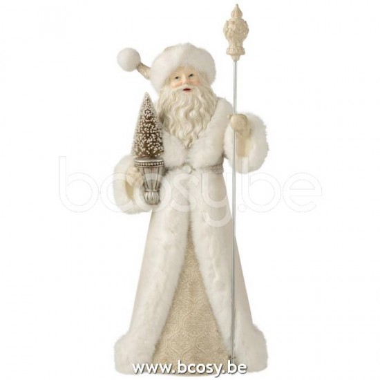 J Line Jline Santa Deco Poly White Champagne santa clauses