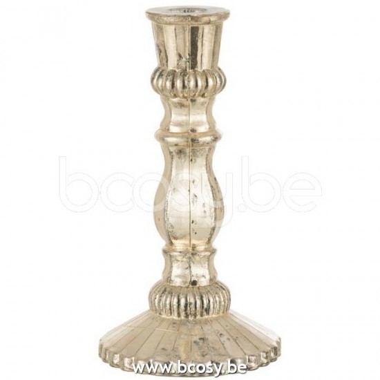 J Line Jline Candeliere Orientale Vetro Argento Large Candelabro Oriental Cristal Plata Large