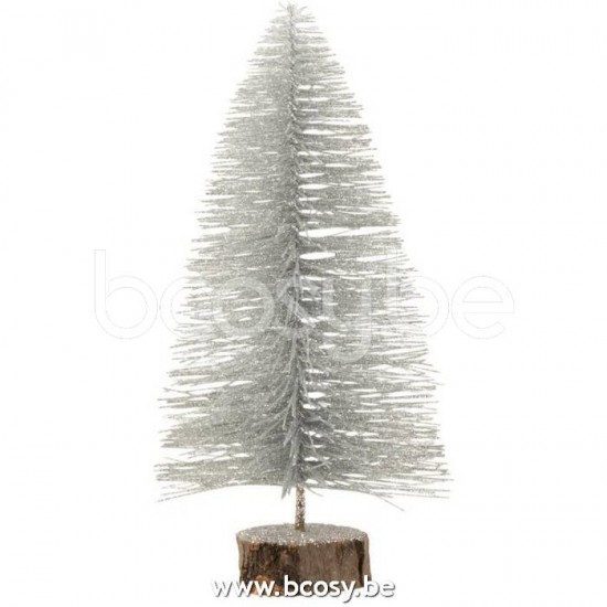J Line Jline Christmas Tree Deco Plastic Glitter Silver Small x mas christmas trees on foot