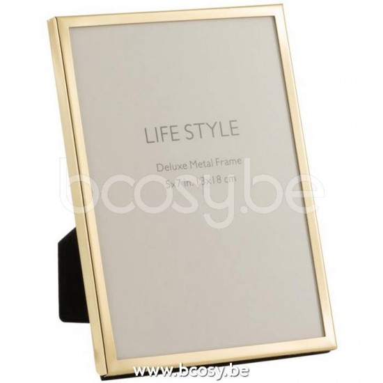 J Line Jline Fotorahmen Dünn Rand 13X18 Metall Gold Medium fotorahmen bilderrahmen