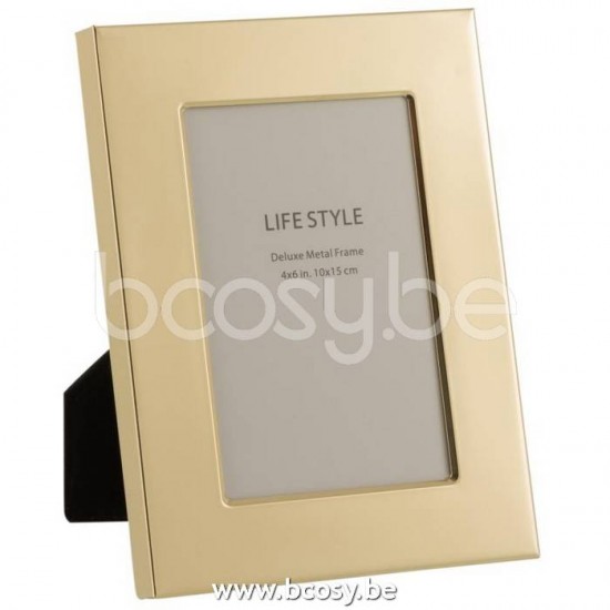 J Line Jline Fotorahmen Breit Rand 13X18 Metall Gold Medium fotorahmen bilderrahmen