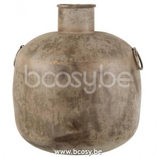 J Line Jline Vase Antique Round Brown Small