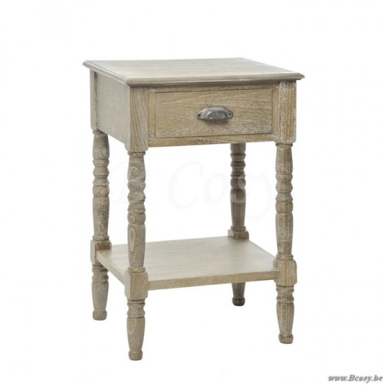 J Line Jline Comod 1Cass Qua Leg Grey W 48X40X74Cm Mesa Noche 1Caj Cuadr Mad Grey W 48X40X74Cm