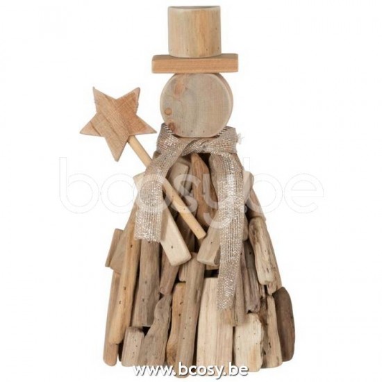J Line Jline Figur Stern Äste Holz Naturell Large schneemann weihnachtenmann schneemaenner weihnachtenmaenner