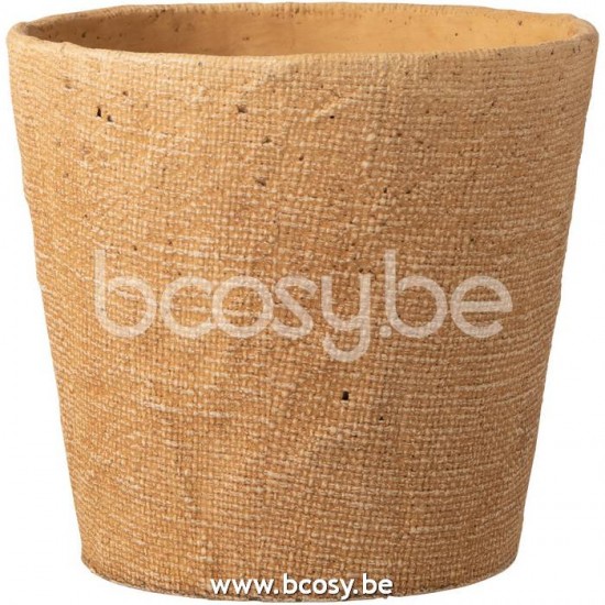 J Line Jline Übertopf Bistro Zement Naturell Extra Large blumentopf blumentoepfe blumenhalter