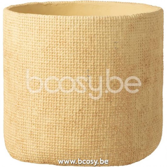 J Line Jline Flowerpot Sunny Cement Beige Large flowerpots