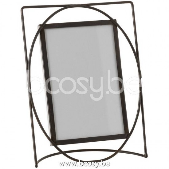 J Line Jline Fotorahmen Rechteckig Metall Glas Dunkel Braun Small fotorahmen bilderrahmen