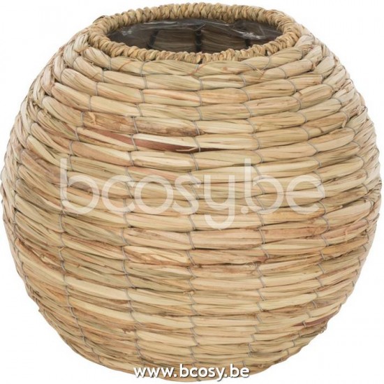 J Line Jline Vase Yumi Ball Straw Natural Medium