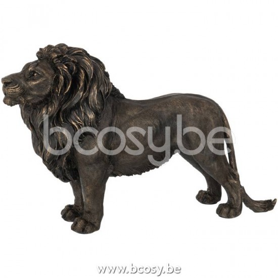 J Line Jline Löwe Poly Braun Large Tiere