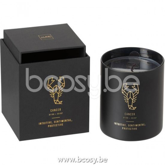 J Line Jline Duftkerze Astro Krebs Schwarz 50Stunden aroma kerzen