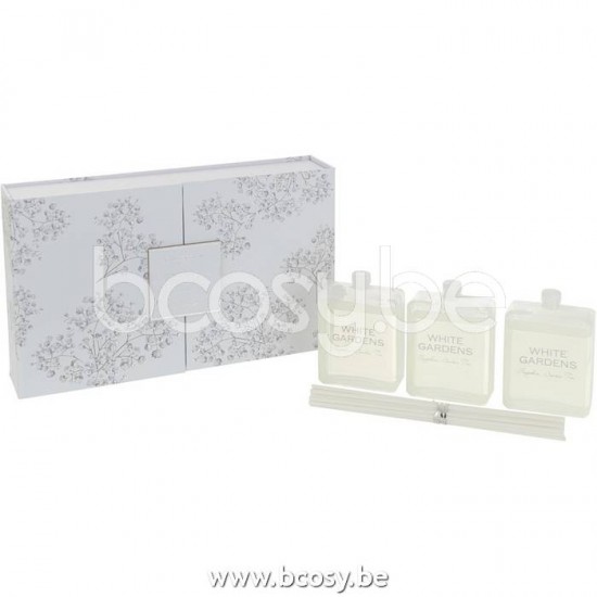 J Line Jline Dose 3 Duftöl Stäbchen White Gardens Weiß riehwasser