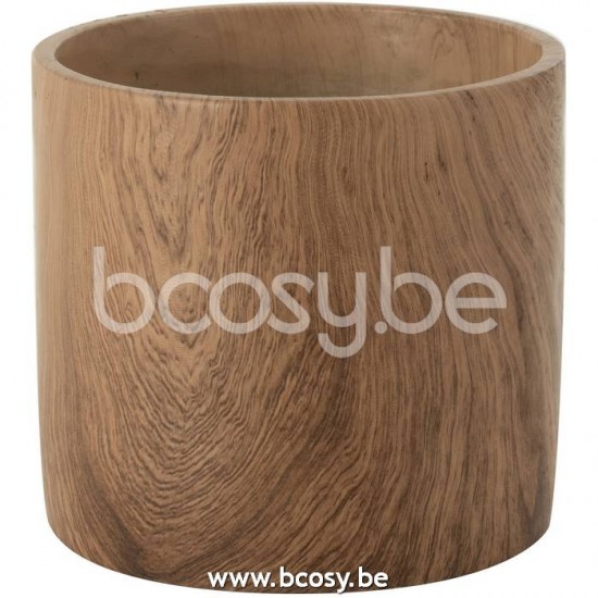 J Line Jline Flower Pot Forest Cement Brown Large flowerpots