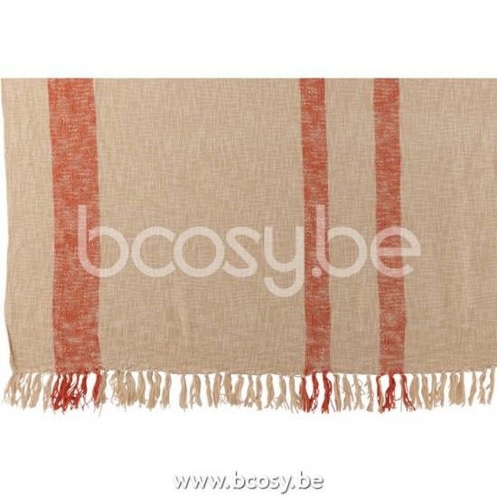 J Line Jline Plaid Emma Baumwolle Orange reisedecken