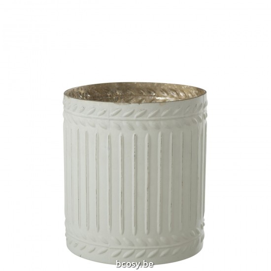 J Line Kaarshouder Ezy Glas Wit Extra Large T theelichten theelichthouders waxinelichten JO36031.