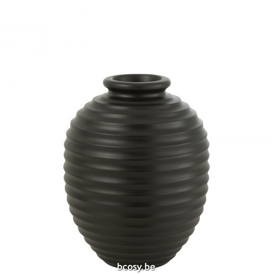 Jline Übertopf Oval Terracotta Schwarz Large blumentopf blumentoepfe blumenhalter.