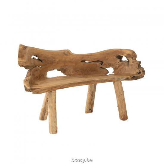 J Line Panca Radice Teak Naturale Banco Raíz Teca Natural.