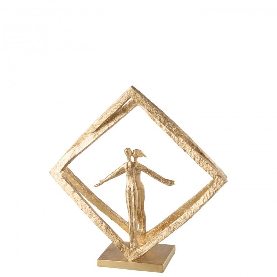 J Line Couple In Frames Modern Resin Gold People.