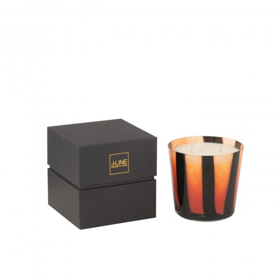 J Line Scented Candle Noa Lines Orange Small 50 Hours scented candles.