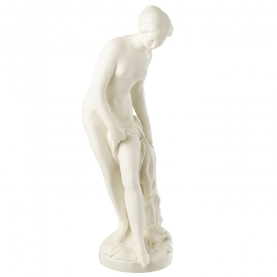J Line Statue Lady Greece Resin White People.