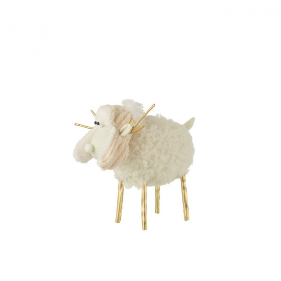 J Line Reindeer Hat Textile Cream Gold Medium fantasy pictures.