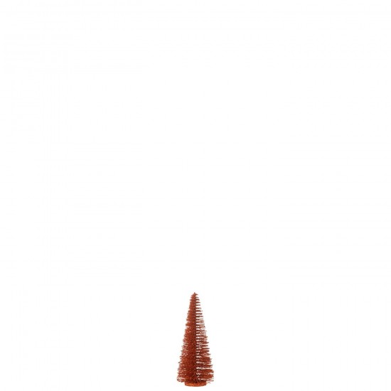 J Line Christmas Tree Deco Glitters Plastic Copper Small x mas christmas trees on foot.