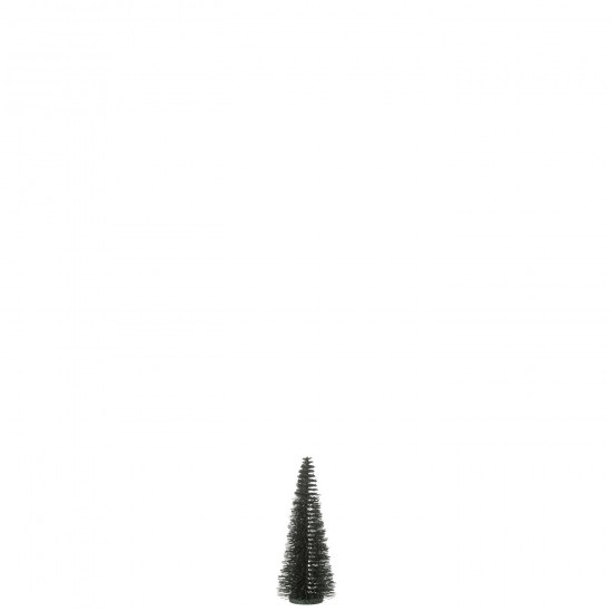 J Line Christmas Tree Deco Glitters Plastic Dark Green Small x mas christmas trees on foot.