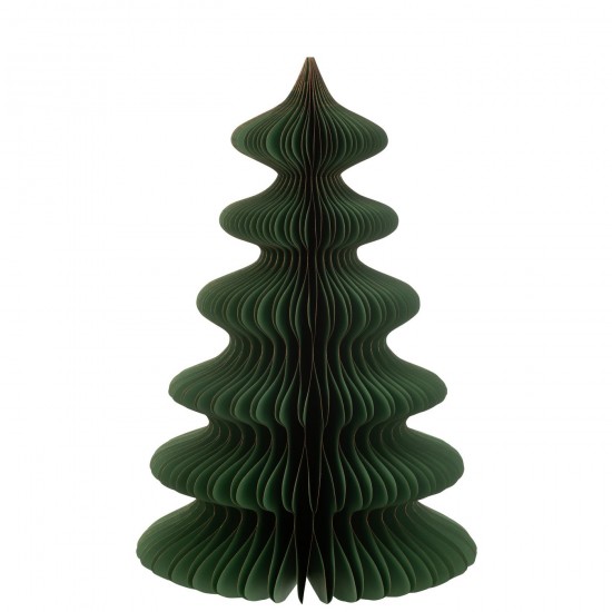 Jline Weihnachtsbaum Welle Papier Dunkelgrün Kupfer Large weihnachtsbaum weihnachtsbaeume.