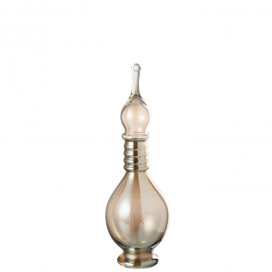 Jline Vase Deckel Phial Deco Joe Glas Beige Medium flaschen.