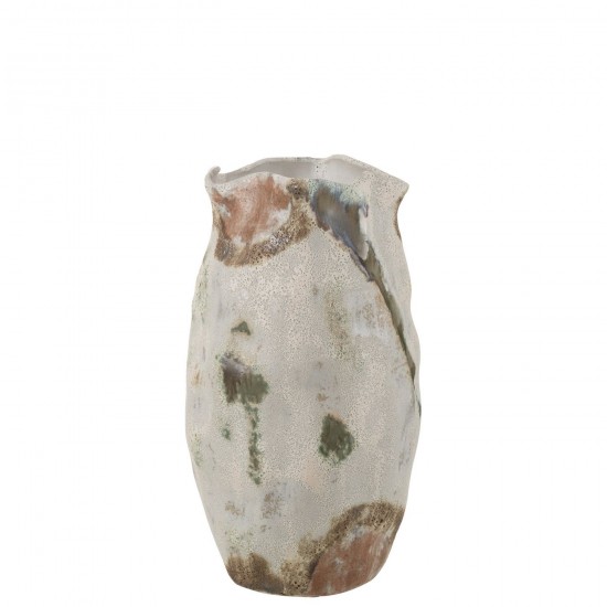 J Line Vase Moon Texture Cylinder Clay Mixed large vases Tall vases High vases.