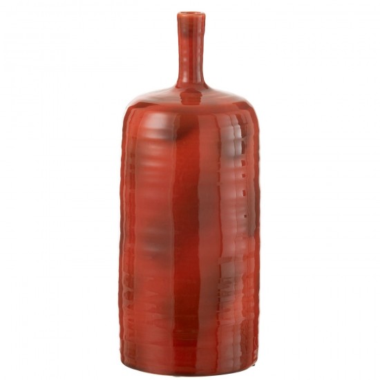 Jline Vase Akane Flasche Keramik Rot Large Große Vasen hohe Vasen.
