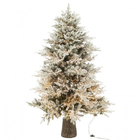 Jline Arbol De Navidad Nieve 3000 Luces Led Plastico Blanco.