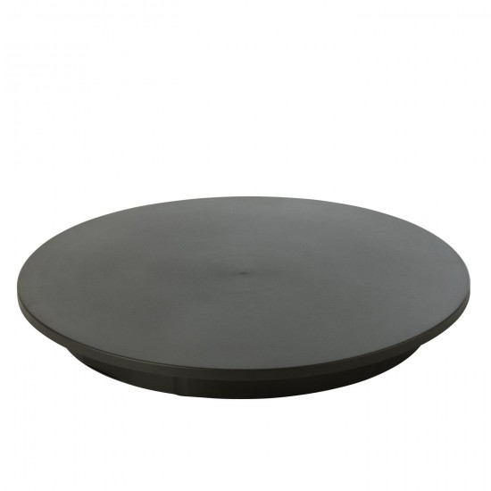 J Line Rotating Base Round 50Kg Plastic Black Large turntables.