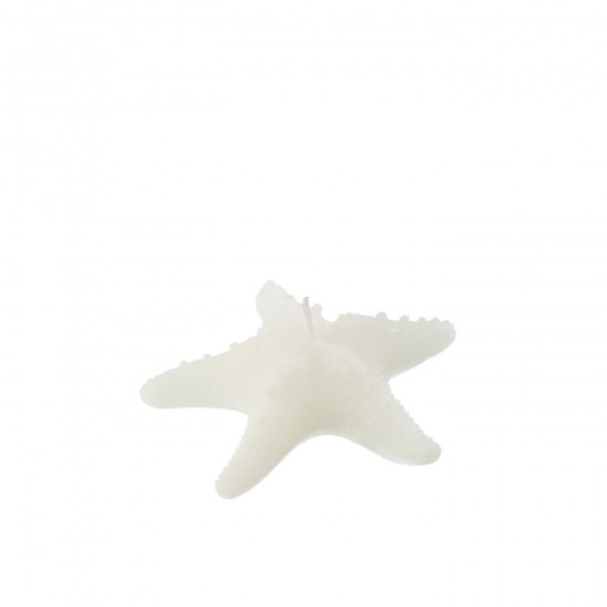 J Line Candle Star Fish Wax White Small 2Hours candles.