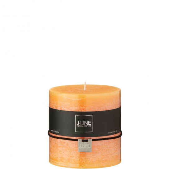 J Line Cylinder Candle Light Orange 64H candles.