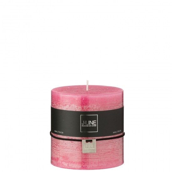 J Line Cylinder Candle Pink 64H candles.
