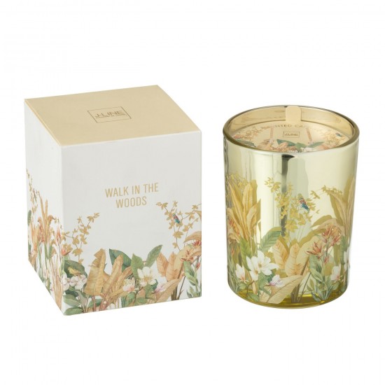 Jline Duftkerze Walk In The Woods Wachs Gelb Large 55Stunden aroma kerzen.