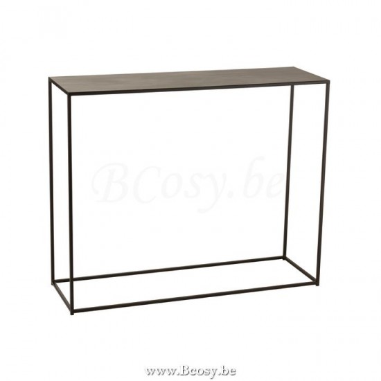 Jline console zwart metaal wandtafel j line.
