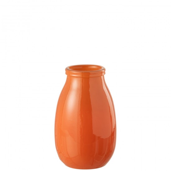 J Line Vase Glass Orange Large Vase Glass Orange Large.