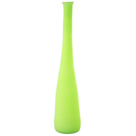 Jline Vase Bottle Glass Neon Green Large Große Vasen hohe Vasen.