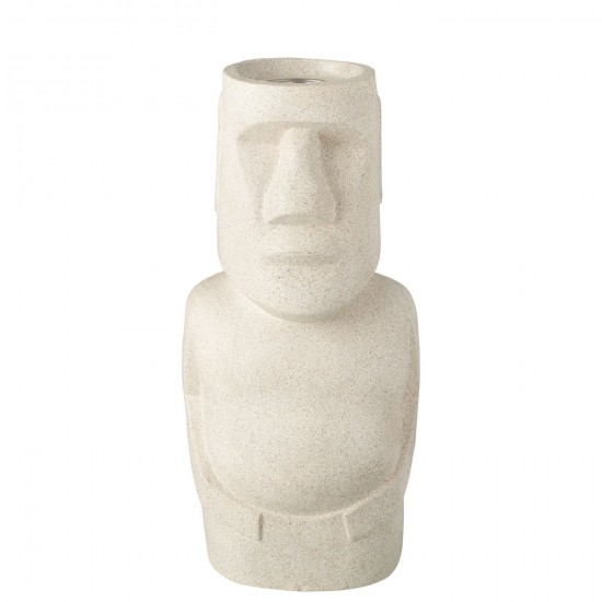 J Line Braciere Moai Magnesia Grigio Brasero Moaico Magnesio Gris.