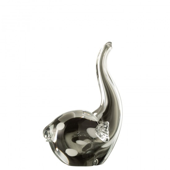 Jline Elefant Glas Transparent Schwarz Large elefanten.
