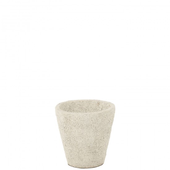 Jline Flowerpot Antique Clay Cement White Large blumentopf blumentoepfe blumenhalter.
