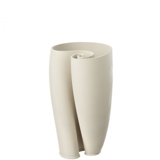 J Line Vase Hydria Ceramic Beige large vases Tall vases High vases.