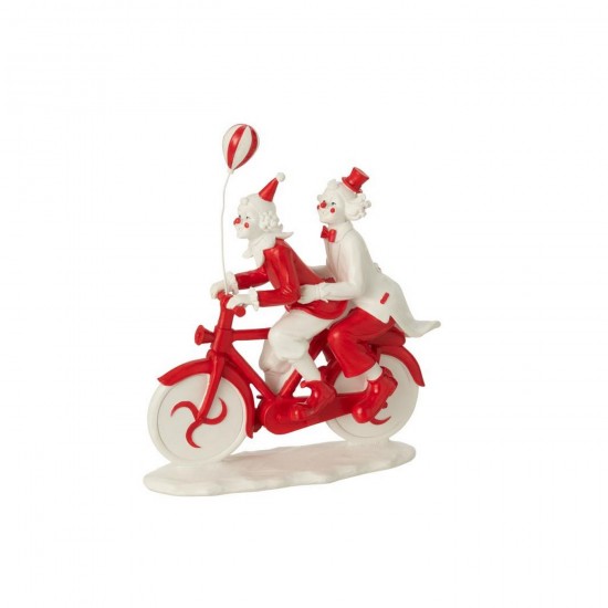 J Line Clown Bike Stone Red White People.