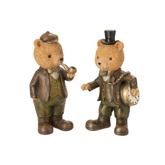 J Line Bear Clothe Stone Multicolored Large Assortment Of 2 bears.